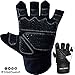 Steel Sweat Weightlifting Gloves - 18 inch Wrist Wrap Support for Workout, Gym and Fitness Training - Best for Men and Women Who Love Weight Lifting - Leather ZED