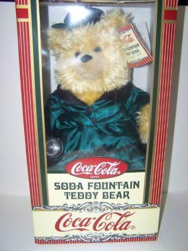 coca cola soda fountain teddy bear