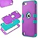 Galaxy J7 Case, ULAK Anti Slip Galaxy J7 Case Dust Scratch Shockproof Protective Cover for Samsung Galaxy J7 J700 (2015) with Hybrid High Soft Silicone + Hard PC Case (Purple/Blue)