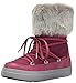 Crocs Women's Lodge Point Lace Snow Boot, Pomegranate, 9 M US