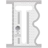 Creative Grids Machine Quilting Tool - Sid - CGRQTA9 - Made in USA, Non-Slip Grip Acrylic Quilting &amp; Sewing Template Ruler for Free-Motion Quilt Patchwork Design on Domestic Sewing &amp; Longarm Machines
