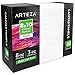 ARTEZA Canvas Boards for Painting, 8 x 10 Inches, Pack of 28, Blank White Canvas Panels for Acrylic, Oil and Gouache Painting