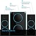 Arion Legacy Deep Sonar 550 Extreme Clarity Large Size 2.1 PC Speakers with Dual Subwoofers and Control Box Connects TV, Headphone, Microphone and Charges USB Devices