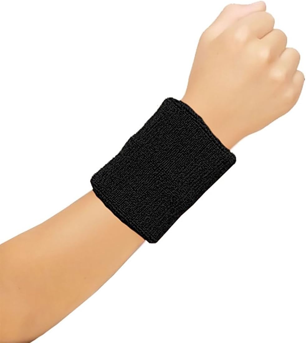 Islander Fashions Womens Stretchy Toweling Elastic Wristband Ladies Gym Sports Wear Wristband