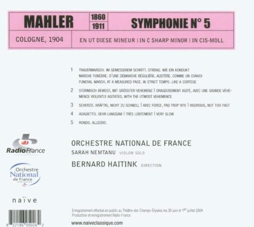 Symphony No. 5 (Haitink, Orchestre National De France) - Image 3