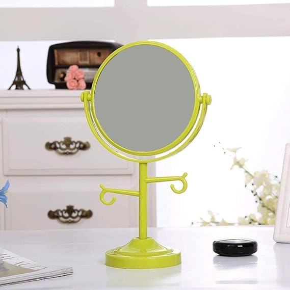 Maquillaje Escritorio Espejo Portable Creativo de Doble Cara de Alta