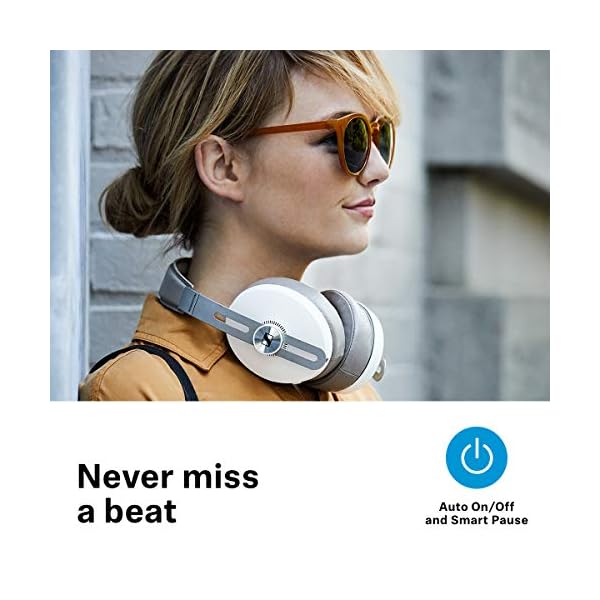 Sennheiser-Momentum-3-Wireless-Noise-Cancelling-Headphones-with-Alexa-built-in-Auto-OnOff-Smart-Pause-Functionality-and-Smart-Control-App-Sandy-White Sennheiser Momentum 3 Wireless Over-Ear Wireless Headphones, White (Sandy White)