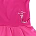 BHL Kids Girls Dance Leotard 3-14 Years Ruffle Sleeve (4, Hot Pink)