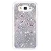 Voberry Glitter Crystal Clear Shockproof Case Bling Cover For Samsung Galaxy J7 2015 (Silver)