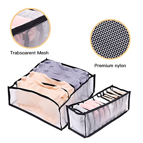 Underwear Drawer Organizer, Drawer Organizers 3 Packs Organizer, 6/7