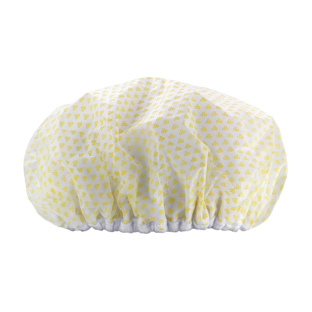 Drybar Morning After Shower Cap - cotton-lined elastic grip, protects your blow-dry from water, Generous size holds all types of hair