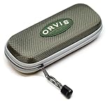 Orvis Authentic Semi-Hard Zippered Eyeglass Case, Green, Medium