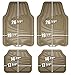 Armor All Custom Accessories 78842 4-Piece Tan All Season Rubber Floor Mat