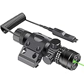 Feyachi GL6 Tactical Green Laser Sight with 45 Degree P13 Picatinny/M61 Mlok Rail Mount and Pressure Switch