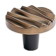 Du Verre - DVWA01-AB - Wave Collection Knob, Antique Brass