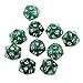 Pack of Green Twenty Sided D20 Dice Playing D&D Warhammer RPG Board Game Favours
