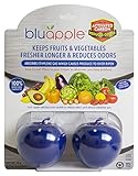 Bluapple Produce Freshness Saver Balls With Carbon - Extend Life Of Fruits And Vegetables by Absorbing Ethylene Gas - Keeps Produce Fresher Longer And Also Absorbs Odors From The Refrigerato