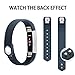 iGK Replacement Bands Compatible for Fitbit Alta and Fitbit Alta HR, Newest Adjustable Sport Strap Smartwatch Fitness Wristbands with Metal Clasp Slate Small