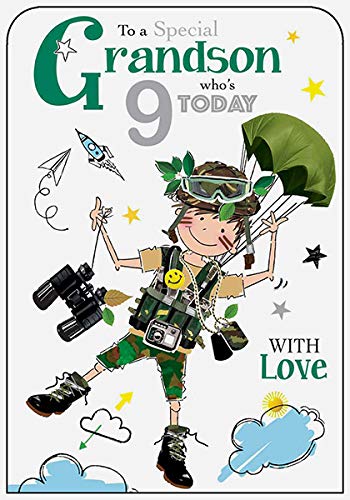 Grandson 9th Birthday Card