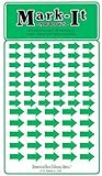 Removable Mark-it brand arrows for maps, reports or projects, two sizes per sheet - green
