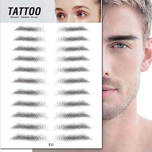 TMYIOYC Eyebrow Tattoo Stickers, 8 Styles Eyebrow Shapes Imitation Waterproof Natural Eyebrow Shaper Brow Makeup Grooming Shaping for Women & Man (88 Pairs)
