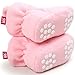 CIOR Baby Cozy Fleece Booties with Non Skid Bottom,DNDXBX,Light Pink,12