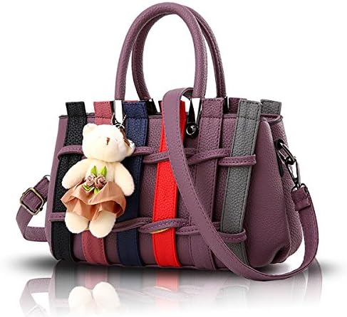 Tisdaini Fashion Women PU Leather Handbag Purse Shoulder Bag Crossbody Bag Easy to Match Cute Women Bag