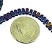 CzechMate 3mm X 6mm Brick Glass Czech Two Hole Bead - Iris Blue (50 Beads)