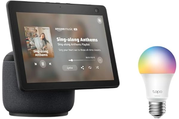 Echo Show 10 with TP-Link Tapo Smart Color Bulb