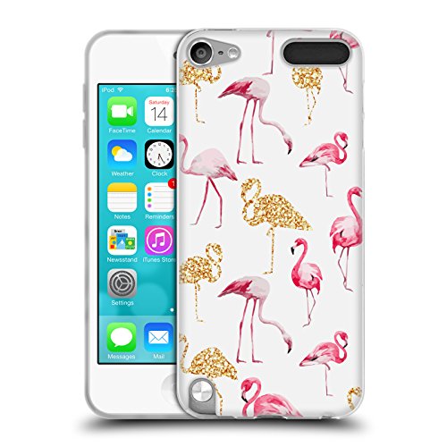 Official Haroulita Flamingo Patterns Soft Gel Case for Apple iPod Touch 5G 5th Gen