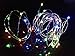 Viewpick 4m 40 LEDs Multicolor Fairy Lights Silver Wire String Lights AA Battery Powered Led String Starry Light for Outdoor Decorative Halloween Christmas Parties Activities