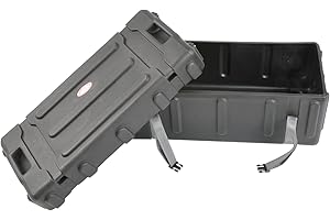 SKB 1SKB-DH3315W Durable Plastic Mid Sized Drum Hardware Case with Convenient Pull Out Handle, Heavy Duty Nylon Web Strap, and Built In Roller Wheels