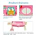 Lemon Ribbon Multifunction Pencil Box Set with Plastic Holder Flat Magnetic Lid Hardtop Waterproof Outside Cute Pop Out School Individual Pen Storage Case for 90s Girl School Kids Gift