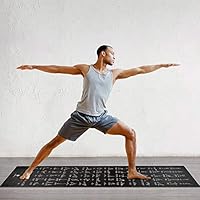 instructional yoga mat