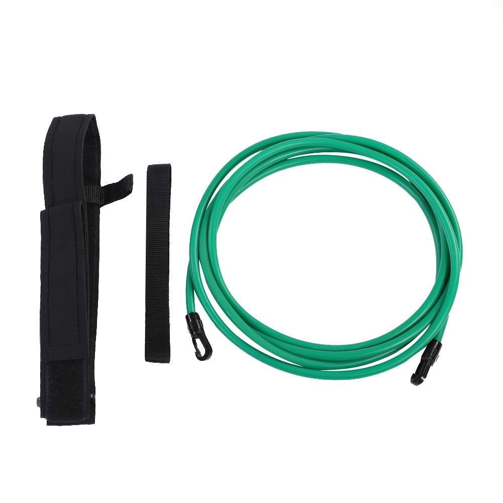 Swimming Resistance Belt, Swim Training Tether Resistance Strap Band for Swim Learners(6 * 10 * Green)