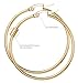 FIBO STEEL 6 Pairs Stainless Steel Hoop Earrings for Men Women Earrings Set 15-60mm Gold-tone