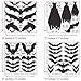 Mozamy Creative Halloween Bats Wall Decals Halloween Décor Black Bats Decals Halloween Decorations