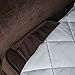 HAPYFOST Loveseat Slipcover Sofa Furniture Protector Water Resistant,Chocolate,47
