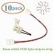 SoundOriginal 8mm SMD3528 Any Angle LED Light Strip Connector Adapter Cable 6inch, LED PCB Strip 3528 to 3528 Single Color 8mm Free Welding (10 Pack)