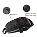BOGZON Waterproof Mountain Bicycle Rear Seat Pack, Bike Saddle Bag/Handlebar Bag/Strap-on Bag/Toolkit, Black