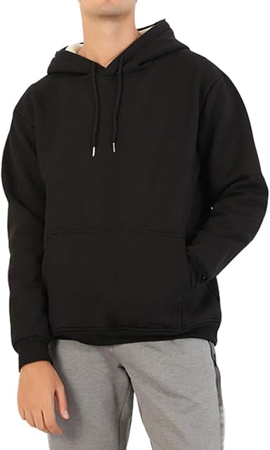 Sherpa lined pullover sweatshirt Clearance