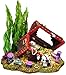 Exotic Environments Sunken Treasure Chest Aquarium Ornament, Small, 5-1/2-Inch by 4-Inch by 5-1/4-Inch