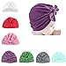 Udobuy®7 Pcs Headband Updated Version Baby Hat- Newborn Baby Girl Soft Cute Turban Knot Rabbit Hospital Hat (7 Pcs Set)