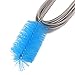 OULII Aquarium Water Hose Pipe Cleaning Brush, Flexible, Double Ended, Sky Blue