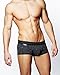 Croota Mens Underwear, Low-Rise Boxer Brief, Sprinkled Color Dots on Gray or Black