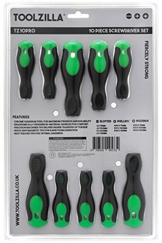 TOOLZILLA 10-teiliges Magnetisches Schraubendreher Set für alle Anwendungen - 3 verschiedene Modelle für Heimwerker, mit… – Bild 4