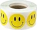 Smiley Face Stickers Yellow Happy Face Labels For Teachers 1 Inch Round Circle Dots 500 Adhesive Stickers