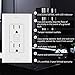 BESTTEN GFCI Outlet 15 Amp, GFI Receptacle Outlet with LED Indicator, Ground Fault Circuit Interrupter, Non-Tamper-Resistant, Wallplate Included, ETL Certified, 10 Pack, White