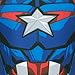 Marvel Boys Avengers Swimsuit Captain America Costume Rash Guard Multicolored 4