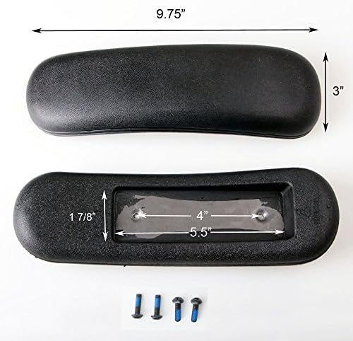 Universal Office Chair Replacement Parts 2 PC Arm Pads Armrest 4" Mounting Hole